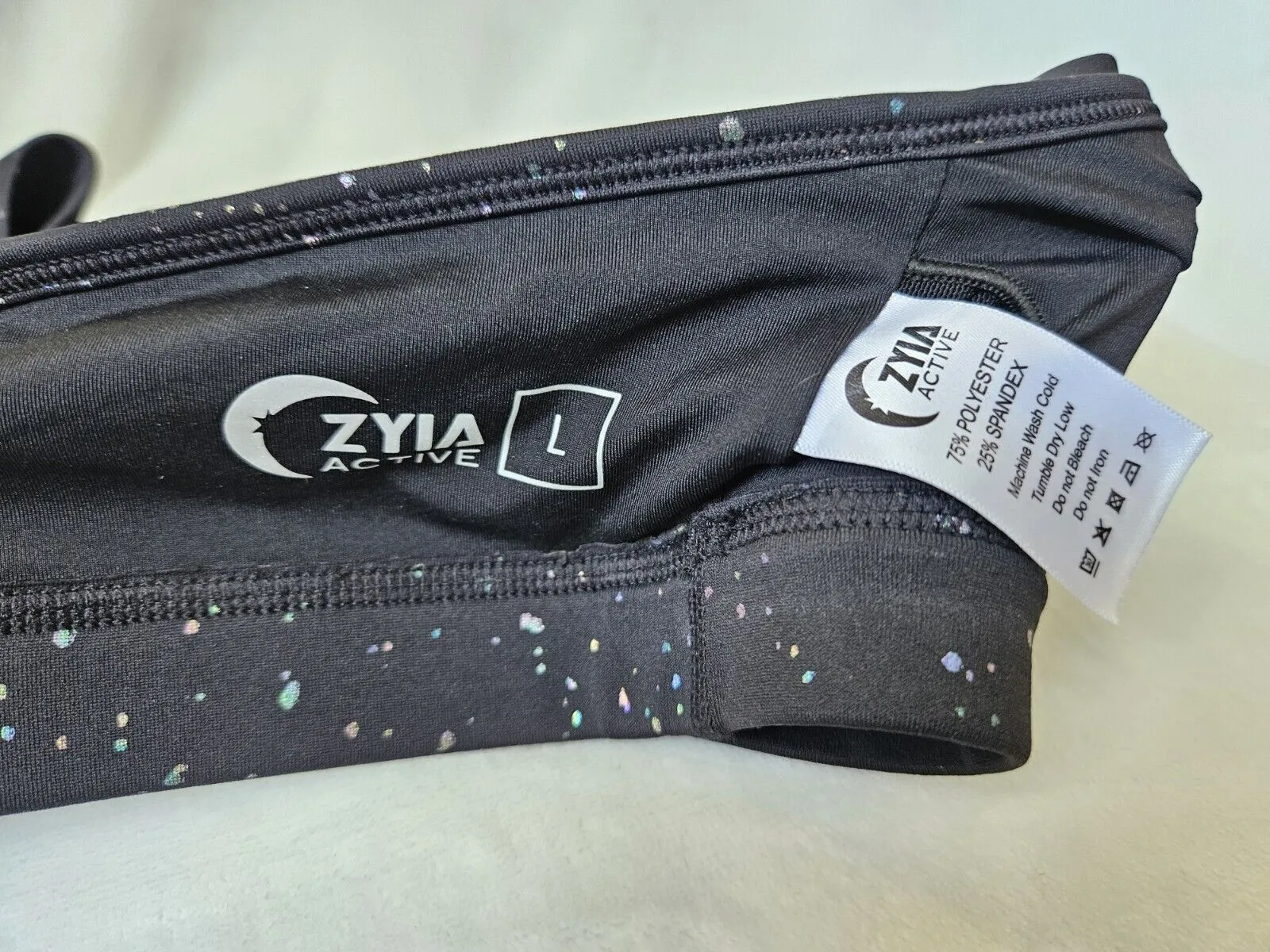 Zyia Active | Black Reflective Mirage Brilliant Bra | Size XXXL | Ohana Underground